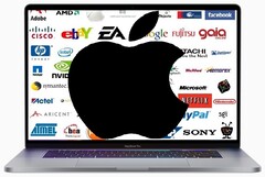 Apple tiene una enorme gama de productos superventas, entre ellos el MacBook Pro. (Fuente de la imagen: Apple/Pinterest - editado)