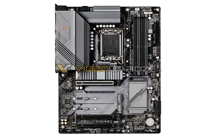 La B660 Gaming X parece contar con una ranura PCI-5.0 junto con un par de ranuras PCI-4 (Fuente de la imagen: Videocardz)