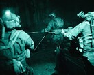Imágenes en el motor de Battlefield 6 que muestran una misión nocturna con gafas de visión nocturna. (Fuente de la imagen: Steam)