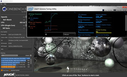 frecuencias durante Cinebench