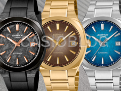 De izquierda a derecha, en la imagen: Casio EFK-200XPB-1A, EFK-200DG-5A y EFK-200D-2A.