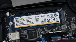 Un SSD de Kingston con 512 GB de capacidad de almacenamiento