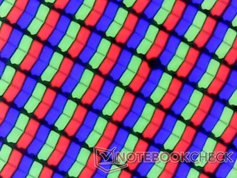 Conjunto de subpíxeles RGB (166 PPI)