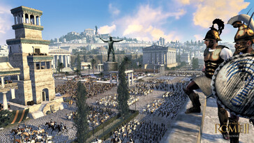 Una imagen que muestra una ciudad en «Total War: Rome II - Emperor Edition».