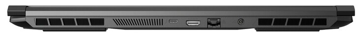 Trasero: 1x Thunderbolt 3 (incl. DP, sin PowerDelivery), HDMI, GigabitLAN, conector de alimentación