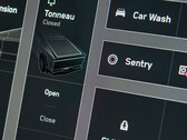 Los controles del modo de altura de la suspensión del Cybertruck (imagen: YYDS/X)