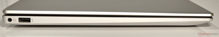 Izquierda: toma de audio combo de 3,5 mm, USB Tipo-A 5 Gbps
