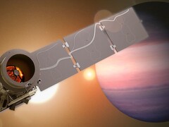 Un concepto artístico del satélite Pandora (Fuente de la imagen: Centro Goddard de Vuelos Espaciales y Laboratorio de Imagen Conceptual de la NASA; recortada)