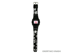 El nuevo reloj Casio G-Shock (en la imagen) presenta un divertido diseño en blanco y negro inspirado en la icónica obra de arte &quot;Reach Out&quot; de Noritake. (Fuente de la imagen: @kinashiten en X/Twitter)