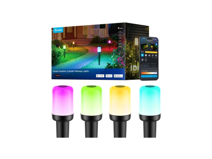 Las luces cilíndricas de exterior para caminos Govee