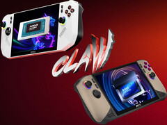 El MSI Claw A8 equipado con Ryzen Z2 Extreme aún no está disponible fuera de China. En la imagen: los dos portátiles para juegos. (Fuente de la imagen: MSI - editado)