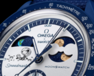 El nuevo reloj Mission to Earthphase - Moonshine Gold (en la imagen) tiene un indicador de fases lunares en la subesfera de las 2 horas y un indicador de fases terrestres a las 10 horas. (Fuente de la imagen: Swatch)