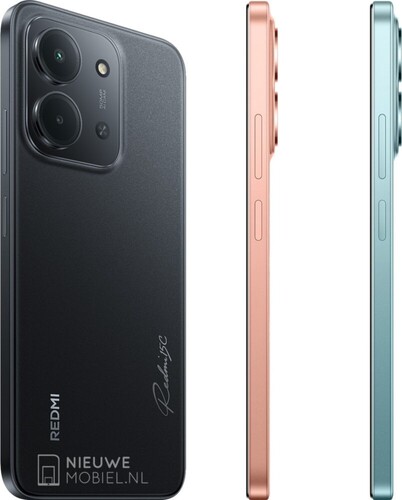 El Redmi 15C en negro medianoche, naranja crepúsculo y verde menta. (Fuente de la imagen: NieuweMobiel)