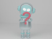 Un robot humanoide genérico y un signo de interrogación. (Fuente de la imagen: Valeria Nikitina - Unsplash)
