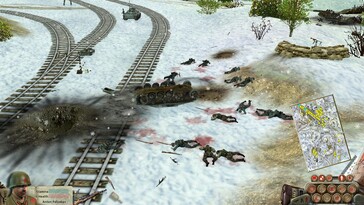 En la imagen: Una captura de pantalla del juego Soldiers: Héroes de la Segunda Guerra Mundial.
