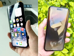 El iPhone 14 Pro Max luce bastante elegante con su pantalla curva. (Fuente de la imagen: @lipilipsi)