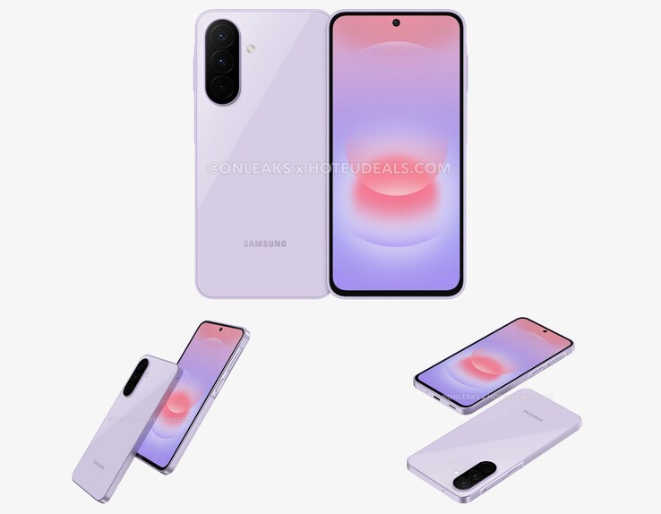 El Galaxy A27 parece mucho más premium que el Galaxy A26 en los renders filtrados.