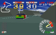 Ridge Racer ha sido portado a la GBA. (Fuente de la imagen: Gustavo Valiente en YouTube)