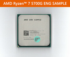 Muestra de ingeniería del AMD Ryzen 7 5700G. (Fuente de la imagen: hugohk en eBay).