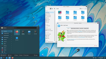 Fedora Kinoite utiliza KDE como entorno de escritorio (Imagen: Fedora).