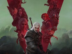 Imagen artística de Geralt de The Witcher 3 y personajes secundarios. (Fuente de la imagen: CD Projekt Red)