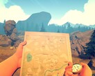 Una imagen que muestra un mapa en Firewatch, ahora con un 80 % de descuento en Steam.