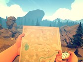 Una imagen que muestra un mapa en Firewatch, ahora con un 80 % de descuento en Steam.