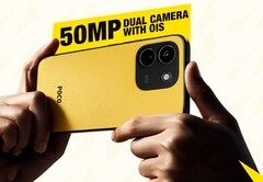 El Poco X8 Power incorpora una batería de 10 000 mAh en su llamativa carcasa amarilla.