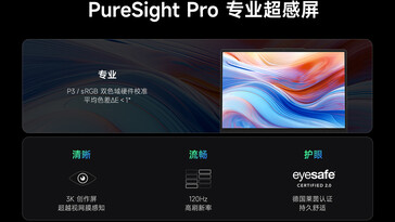 Especificaciones de la pantalla (Fuente de la imagen: Lenovo)