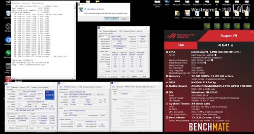 Captura de pantalla de la ejecución de SuperPI a 6,9 GHz