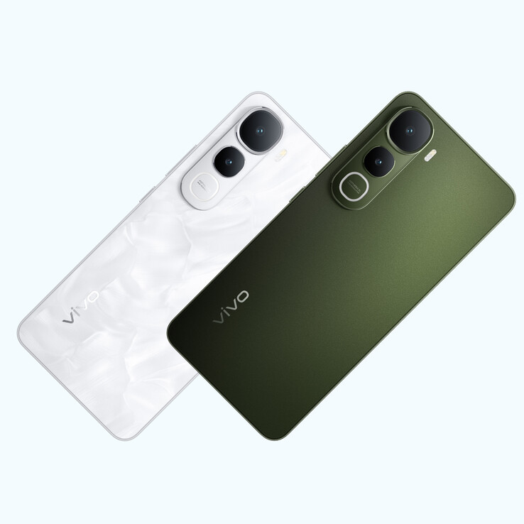 El Vivo Y400 5G viene en combinaciones de colores verde oliva y blanco glam (Fuente de imagen: Vivo)