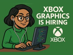 Gráfico de anuncio de LinkedIn de Xbox Graphics con la pantalla del monitor al revés (Fuente de la imagen: cuenta de LinkedIn de Mike Matsel)
