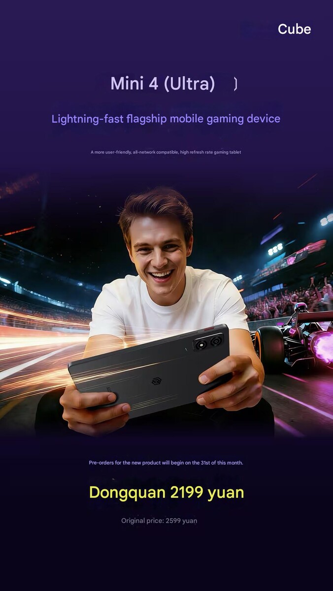 La tableta compacta para juegos con tecnología Dimensity 8300 cuenta con una pantalla de 144 Hz.