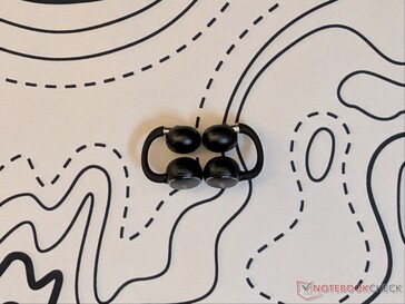 Vista superior de los auriculares Clip 2.