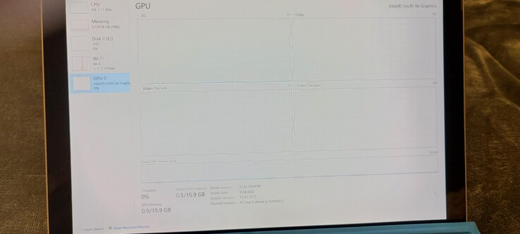 El administrador de tareas indica que el Surface Pro 8 tendrá un chip Tiger Lake (Fuente de la imagen: Reddit)