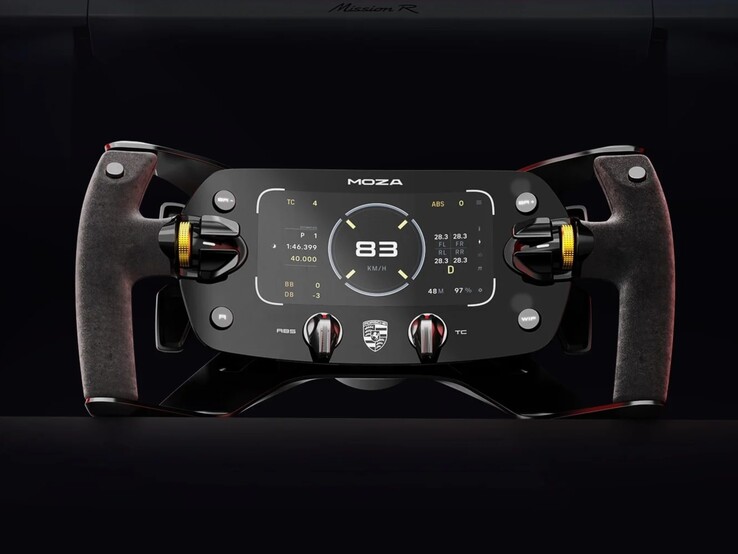 Volante réplica del Porsche Mission R. (Fuente de la imagen: Moza)
