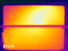 Prueba de esfuerzo de temperaturas superficiales (trasera)