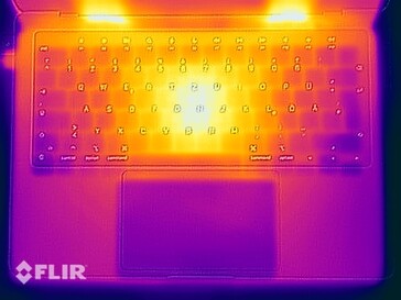 Prueba de esfuerzo de temperaturas superficiales (arriba)