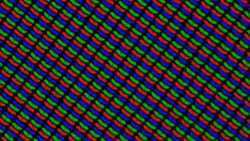 Representación de la matriz de subpíxeles (matriz RGB)