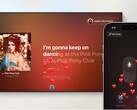 Apple Los televisores con iPhones se convierten en máquinas de karaoke con tvOS 26. (Fuente de la imagen: Apple)