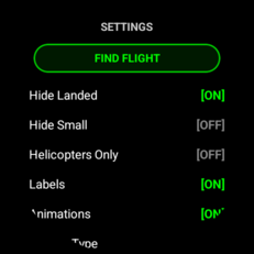 Función de búsqueda de vuelos en la aplicación Flight Scanner