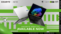 El Gigabyte Aero X16 ofrece hasta 14 horas de duración de la batería