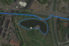 Prueba de GPS: Samsung Galaxy S10 - Ciclismo alrededor de un lago