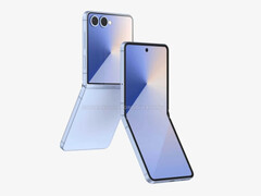 Un render no oficial del próximo Galaxy Z Flip 7. (Fuente de la imagen: Android Headlines & OnLeaks)