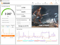 Fire Strike (modo estándar, funcionamiento con batería)