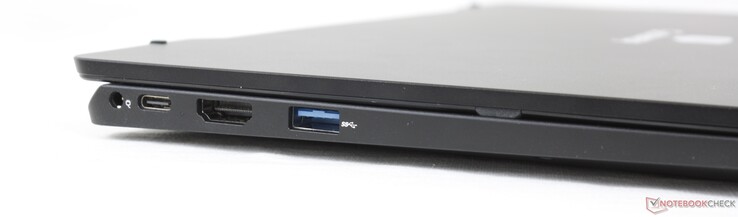 Izquierda: adaptador de CA, USB-C con DisplayPort + Power Delivery