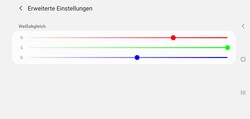 La configuración optimizada del balance de blancos de nuestra unidad de revisión