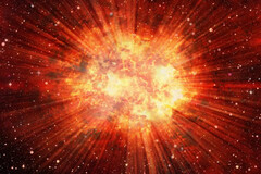 Ilustración artística que muestra una explosión en el espacio. (Fuente de la imagen: Shutterstock/mik ulyannikov)
