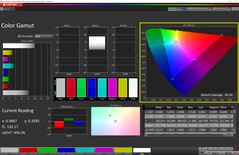 Visualización de la gama de colores Modo P3