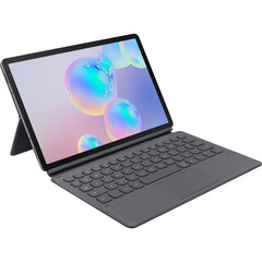 Samsung bien podría lanzar una tapa de libro de teclado para la Galaxia Tab S7 como lo hizo con la Tab S6, en la foto. (Fuente de la imagen: Samsung)
